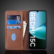 REDMI 15C Case / poco C85 FLIP COVER LEATHER Accessories hp Protective/ hp REDMI 15C Casing/ poco C8