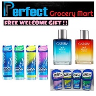 ⚡24hour Delivery⚡Gatsby Cool Shock Deodorant Perfume Spray 175ml/ ROLL ON 60ML/White Up Men EDT 50ml