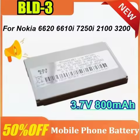 New BLD-3 3.7V 800mAh for Nokia 3300 7210 3200 6610 2100 Mobile Phone Battery