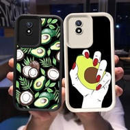 O-57 Avocado Case for VIVO Y02t Y02 V30 Y02a V30E Pro 5G Black and White