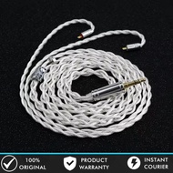 XINHS Snowman With Mic / No Mic 4 Core 7N OCC Crystal Copper Earphone Cable IEM Upgrade Cable IEM Ca