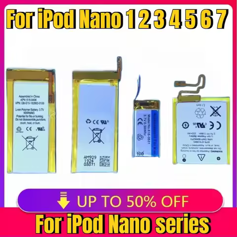 NEW High quality replaceable Battery For iPod Nano 1 2 3 4 5 6 7 4th 5th 6th 7th 1st 2nd Generation 