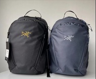 💖Arcteryx Mantis26 休閒運動大容量拉鏈開合 書包背包雙肩包 男女同款 黑色