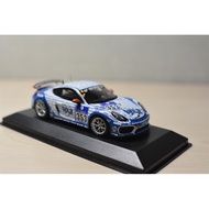 Mini Cut Minichamps 1: 43 Porsche Porsche 718 Cayman GT4 Clubsport Limited 144, Alloy Material.