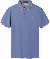 MMLLZEL Summer Breathable Solid Color Lapel POLO Shirt Mesh Men's Short-sleeved T-shirt (Color : D, Size : M code)