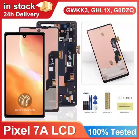 AMOLED For Google Pixel 7A GWKK3 GHL1X G0DZQ LCD Display Touch Screen Digitizer Assembly for Google 