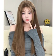 GDS Wigs วิกผมตรงกึ่งทอมือสีน้ำตาลคาราเมล หน้าม้าซีทรู (ยาว 70 cm) *รุ่นที่ 5 นวัตกรรมใหม่ล่าสุด*