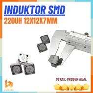 Adapter Inductor smd 12x12x7mm 220uH 220 uh code 221 Inductor 220uH micro henry 12x12x7mm
