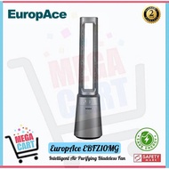 EuropAce Intelligent Air Purifying DC Bladeless Fan | Dual HEPA13 Filter | EBFZ10GM | EBF Z10GM (8 Y
