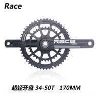Road Bicycle Chainring CNC Hollow Integrated Crank Chrysanthemum Double Chainring Chainring 50-34T 1