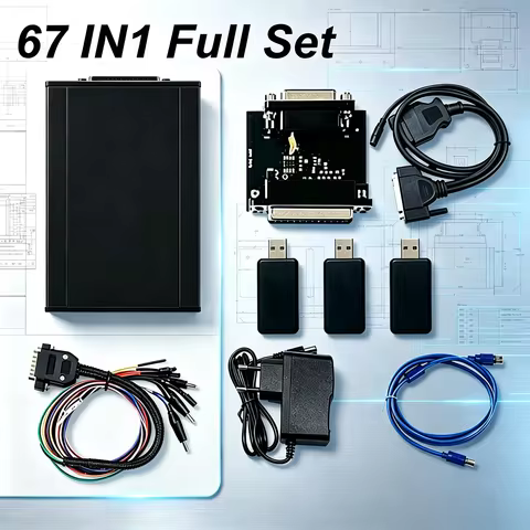 PCMflash Full 67IN1 V1.21 ECU Programmer VCI Scanmatik 2 Pro OBD USB Dongle SM2 PRO J2534 ECU PCM Ma