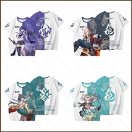 Honkai Star Rail Yunli Jiao Qiu Firefly Acheron Summer T-shirt | Breathable Short Sleeve Cosplay Top