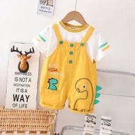 One-Year-Old Boy Baby Set Children Clothes Handsome Boy Overalls Two-Piece Set