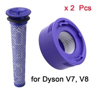Suitable for Pre Filter and HEPA Filter for Dyson V7  V8 Absolute Cordless Animal Vacuum.Replaces Pa
