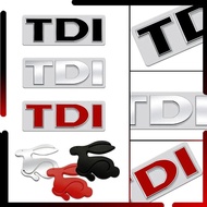 Metal Car Body TDI Rabbit Emblem Badge 3D Sticker Tail Decals For Polo Jetta Passat Golf 4 5 6 7 8 MK4 MK6 MK5 MK8 MKIV MKVI