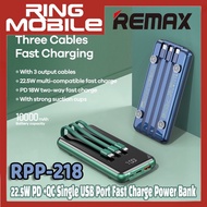 [Ready Stock] Remax RPP-218 Kayeo Series 22.5W PD +QC Single USB Port 10000mAh Fast Charge Power Bank