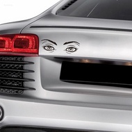 Reflective Human Eyes Car Sticker Rearview Mirror Sticker Car Styling Cartoon Smiling Eye Sticker Decal