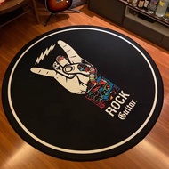 Trendy personalized round electric drum carpet, jazz drum mat, dance platform, chair, sofa, hanging 