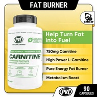 PVL Carnitine, Fat Burner, Stimulant-Free, Clean Formula, Boost Metabolism, 3000mg 90 VegCaps