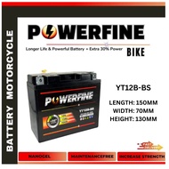 YT12B-BS BT12B BATTERY POWERFINE GEL MOTOCCYCLE YAMAHA FZ6 XJ6 VMAX / KAWASAKI ZX1000 ZX10R / DUCATI
