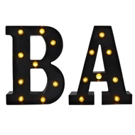 [Leipupa] LED Marquee Letter Light,Marquee Letter Lamp Black Lighted Marquee Letter for Cafe Anniver