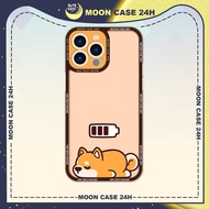Case iphone MOON CASE 24H Corgi Puppy Shape Charge ip Battery 8 /x /xs /xsmax / 11 / 12 / 13 / 14pro /plus /promax
