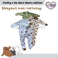 Fluffy Jumpsuit We Bare Bears Foot Cap (1Pcs)