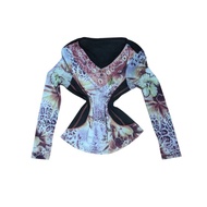 Y2k top long sleeve copine depop y2k grunge gothic punk emo goth