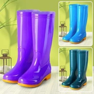 High-top Anti-Slip Lining Cotton Rain Boots Rain Boots Waterproof Shoe Bucket Rubber Shoe Cover Shoes Water Boots Fe
