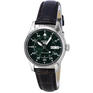 [Creationwatches] Seiko 5 Sports GMT Kelly Green Flieger Suit Style Leather Strap Automatic SRPJ89K1 100M Men's Watch
