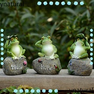 YNATURAL Frog Figurine Flowerpot Fish Tank Accessories Simulation Model Landscape Decoration Frog Sc