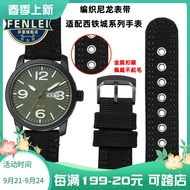 2023 new Suitable for Citizen watch strap Eco-Drive BM8475 AW5005 series men's nylon canvas watch strap 20 22MM