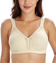 Comfort Unpadded Non-Wired Classic Bra (46G, Beige)