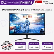 27M2C5500W 27” VA 2K QHD Curved 240Hz 1ms Gaming Monitor