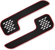 YOURS Y606-046leatherred Door Trim Guard 2 PCS [Leather/Red] FREED GT Kick Guard Design Sewn Made in