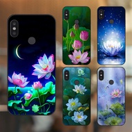 Xiaomi Redmi Note 5, Note 5 Pro Case With Black Border Printed With Lotus Picture