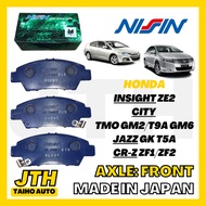 TAIHOAUTO NISSIN STREET Front Brake Pad Honda City / Jazz / CRZ / Insight Disc Break Pad Depan Brek 