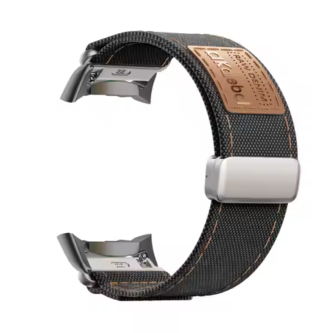 Magnetic Bands for Samsung Gear Fit 2/Gear Fit 2 Pro Band, Soft Lightweight Magnetic Canvas Strap