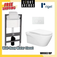 Rigel WH9031BP Wall Hung Toilet Bowl Complete with Concealed Cistern