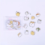 2pcsCute sauce hamster coffee cup kitten sticker printing seal sticker sticker envelope sticker