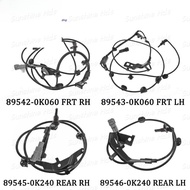 Front Rear Right Left ABS Speed Sensor 89545-0K240 89542-0K060 89543-0K060 For Toyota Fortuner Hilux