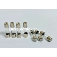 [READY STOCK]GLASS FUSE 5X20MM 0.125A/0.15A/0.25A/0.3A/0.75A/ 0.8A/ 0.85A/ 1.25A/1.5A/1.6A / 3.1.5A/