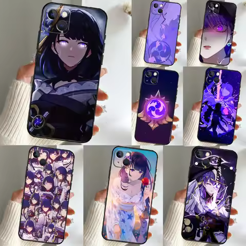 Genshin Impact Raiden Shogun Case For Honor Magic 7 6 5 Lite 200 400 Pro Honor X9c X9b X9a X8b X8a X