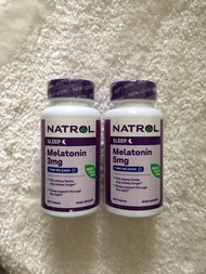 新包裝 Natrol Melatonin 3mg  - 5mg Time Release 100 tabs 腿黑色素 緩釋型 3毫克 - 5毫克 100片