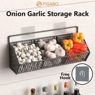 FIGARO Hanging Onion Basket Bekas Bawang Gantung Onion Storage Rack Organizer Tempat Letak Bawang Ra