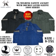 TK WELDING SAFETY JACKET WITH DOUBLE LAYER SLEEVE / BAJU KERJA WELDER DUA LAPIS LENGAN 3900 SERIES