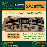 GOGREENMNL. 10 roll Bundle Tissue Roll 5-PLY Siguradong Matibay Thickest Makapal