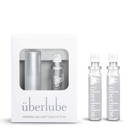 Uberlube Travel Lube | Latex-Safe Natural Silicone Lube for Sex with Vitamin E | Unscented, Flavorle
