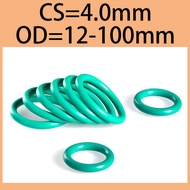 【YHKJ】CS4.0mm*OD12-100mm Green O-ring FKM sealing ring fluorine rubber material, oil resistant, corr