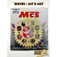 MCS WAVE125 415 GOLD SPROCKET